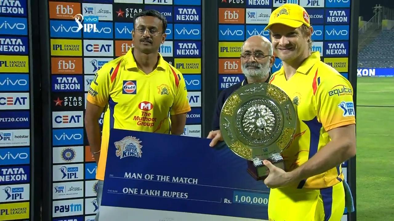 M17: CSK vs RR – Man of the Match – Shane Watson