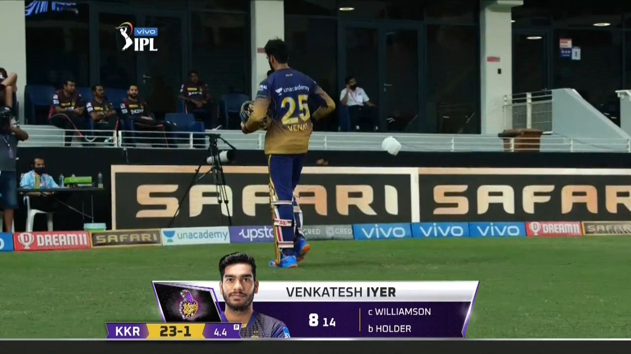 M49: KKR vs SRH – Venkatesh Iyer Wicket