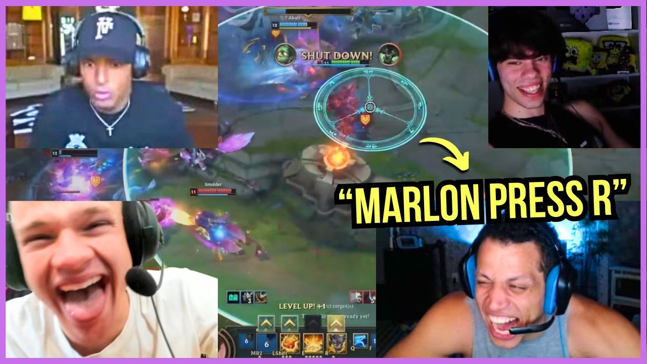 Tyler1, Jynxzi & Dantes React to the FUNNIEST Marlon Clip from LoL Tournament