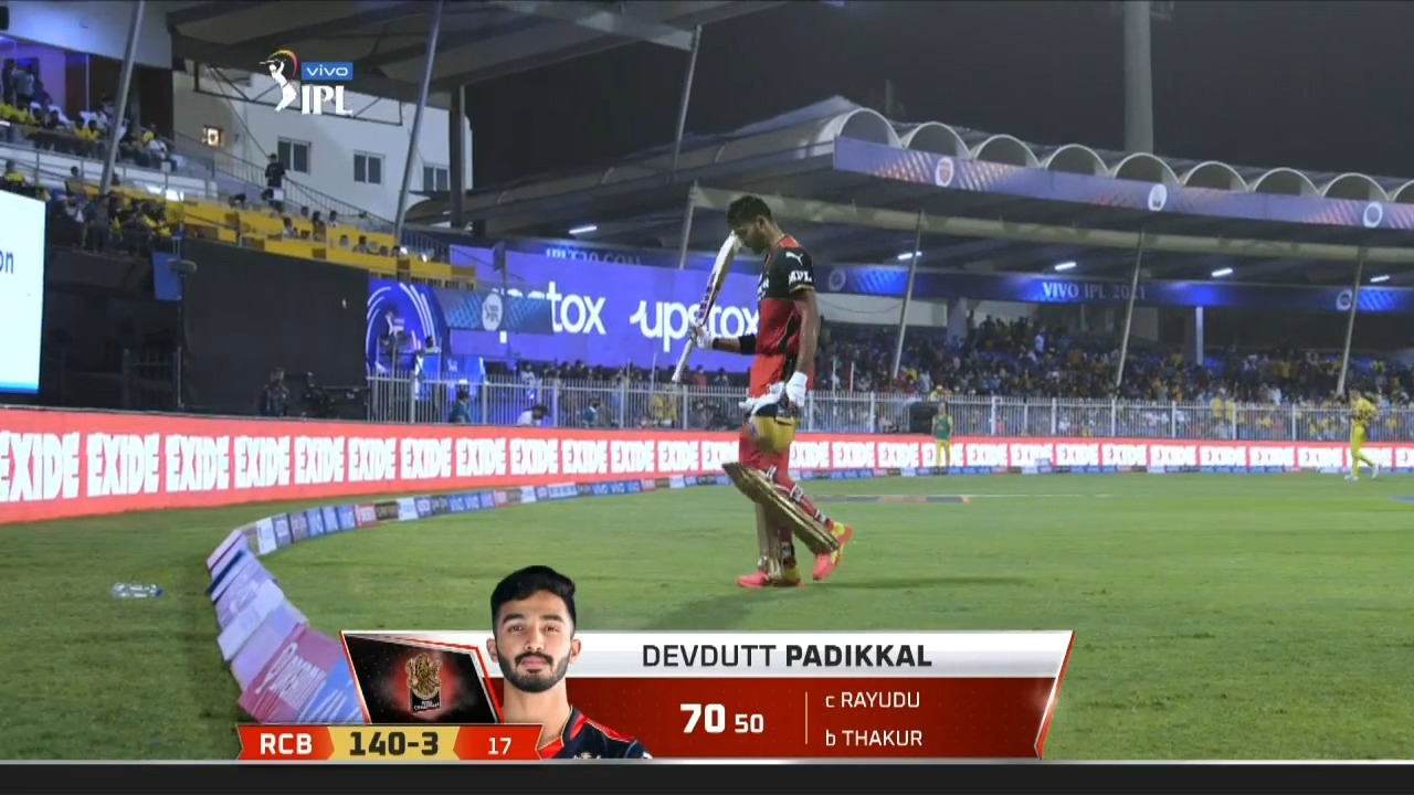 M35: RCB vs CSK – Devdutt Padikkal Wicket background