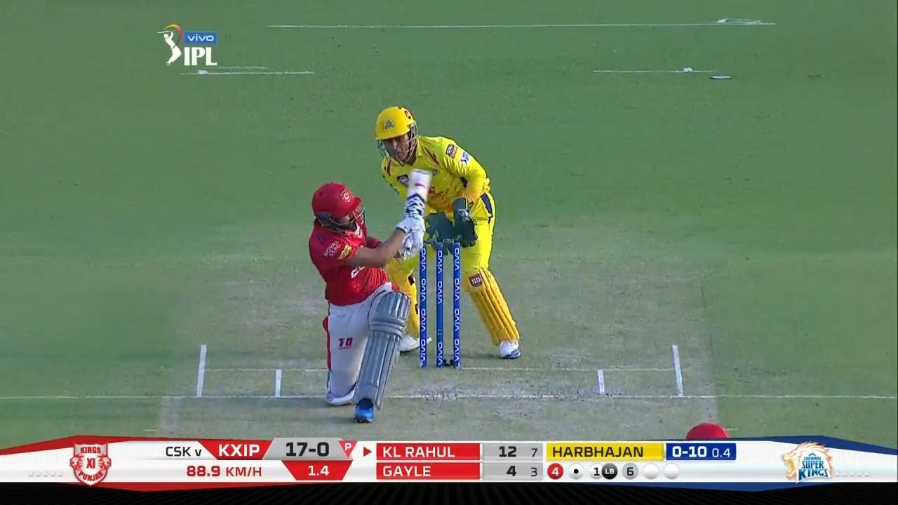 M55: KXIP vs CSK – KL Rahul Six