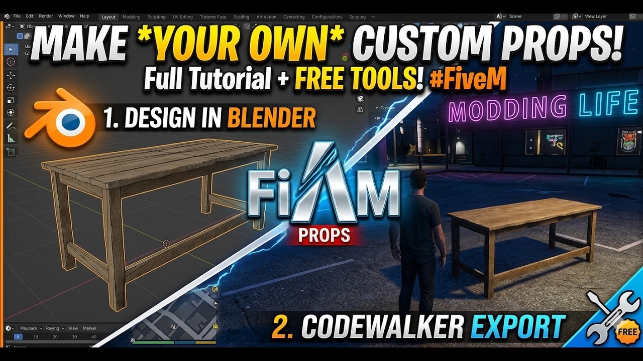 MAKE YOUR OWN CUSTOM PROPS FOR FIVEM! (Full Tutorial) #fivem