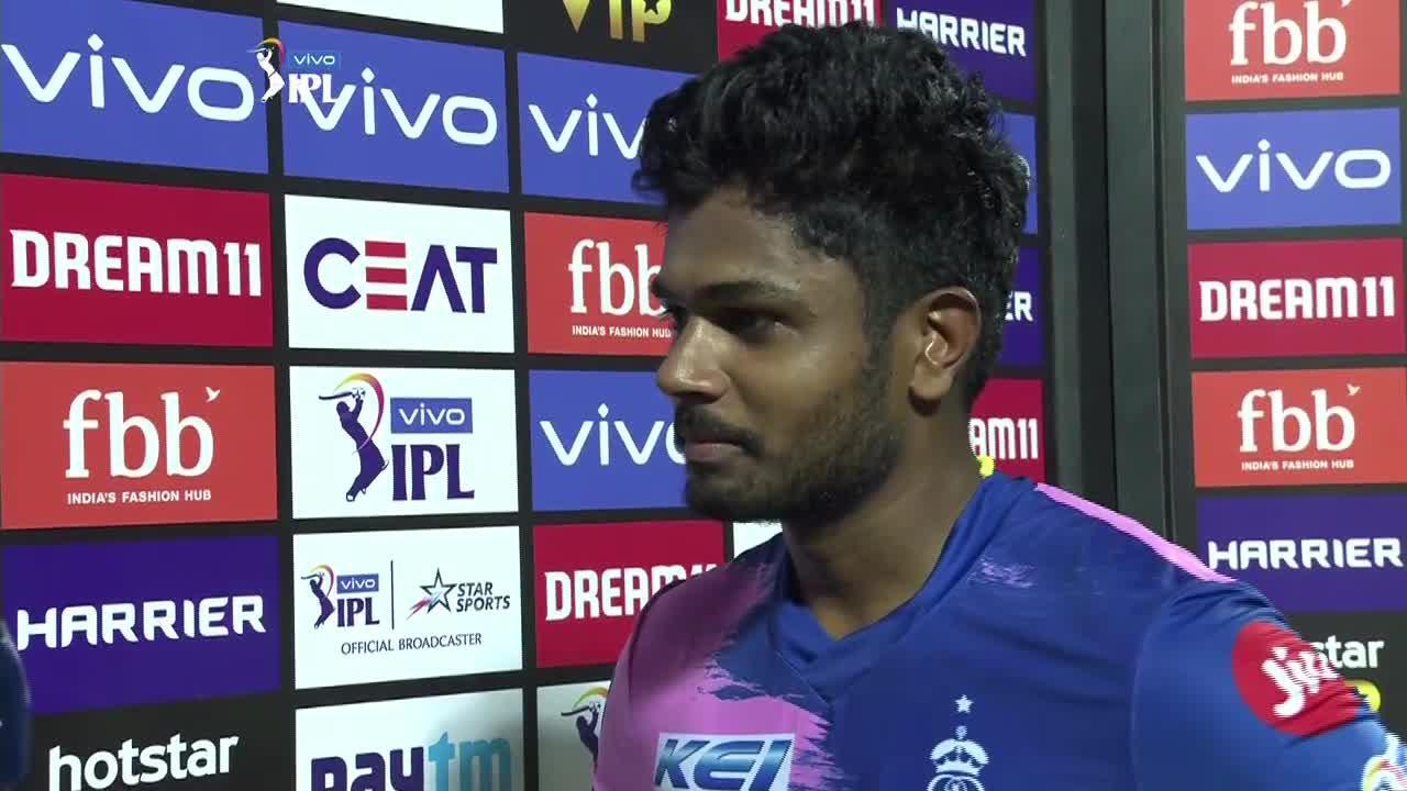M45: RR vs SRH – Sanju Samson Interview background