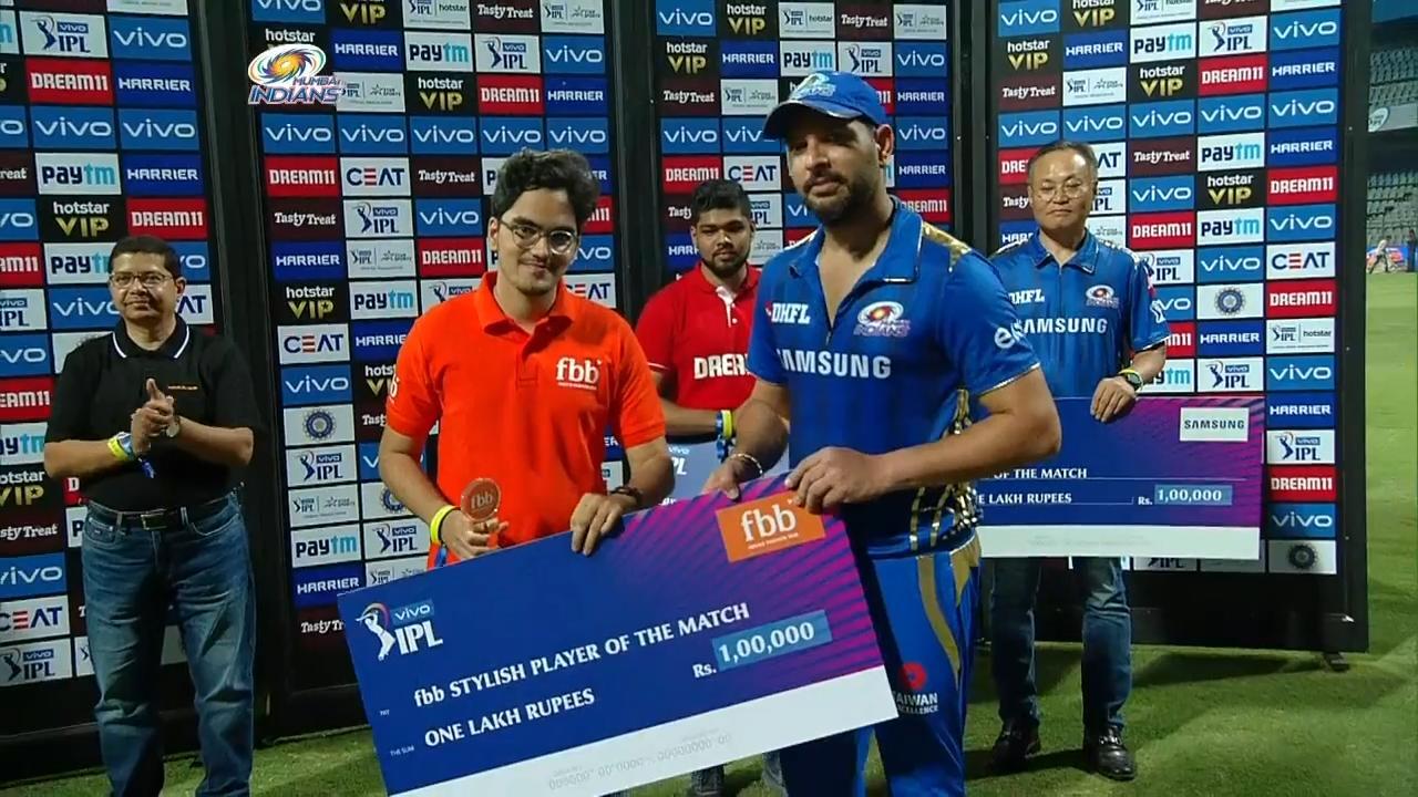 M03: MI vs DC – fbb Stylish Player of the Match – Yuvraj Singh
