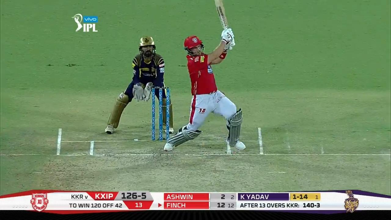 M44: KXIP vs KKR – Aaron Finch Six
