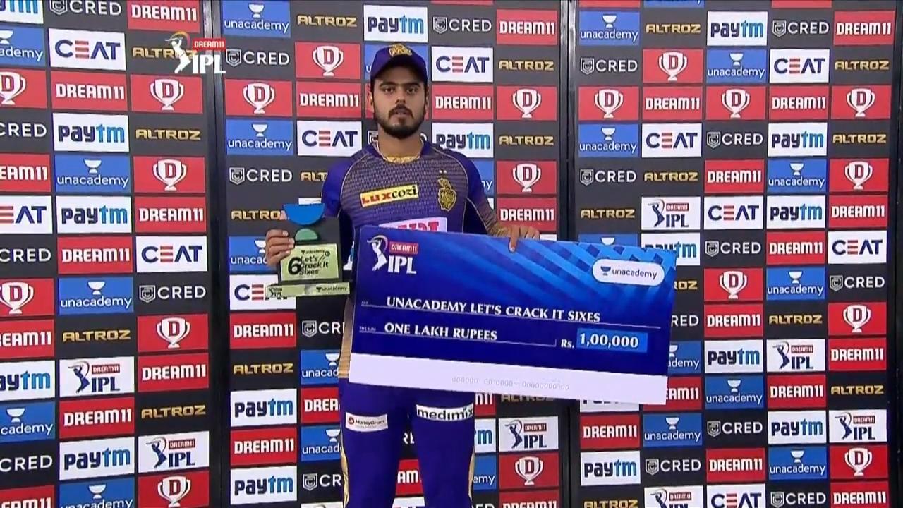 M49: CSK vs KKR – Unacademy Lets Crack It Sixes of the Match – Nitish Rana