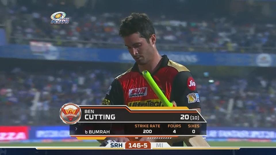 M10: MI vs SRH – Ben Cutting Wicket background