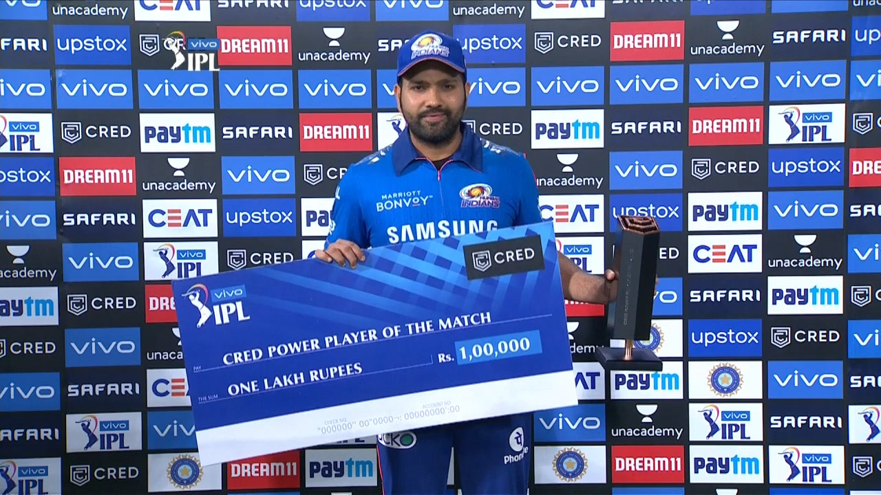 M27: MI vs CSK – CRED Power Player of the Match – Rohit Sharma