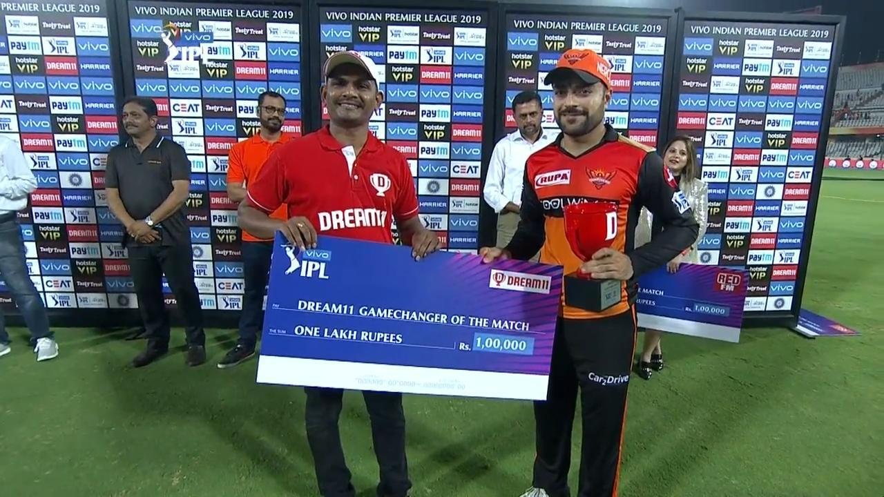 M48: SRH vs KXIP – Dream11 GameChanger of the Match – Rashid Khan