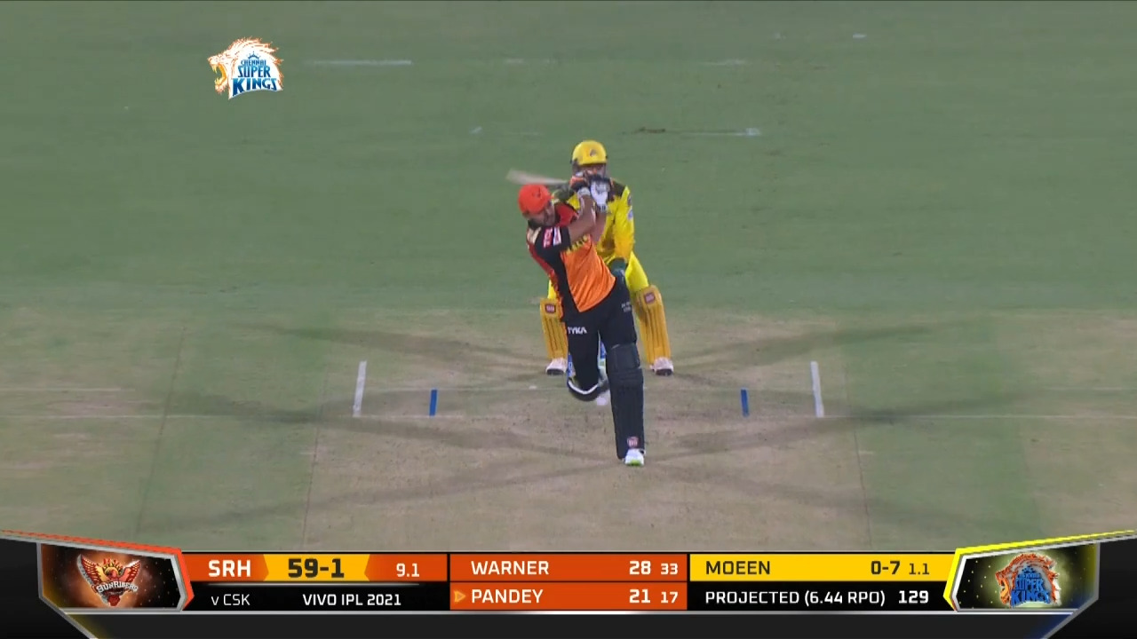 M23: CSK vs SRH – Manish Pandey Six background