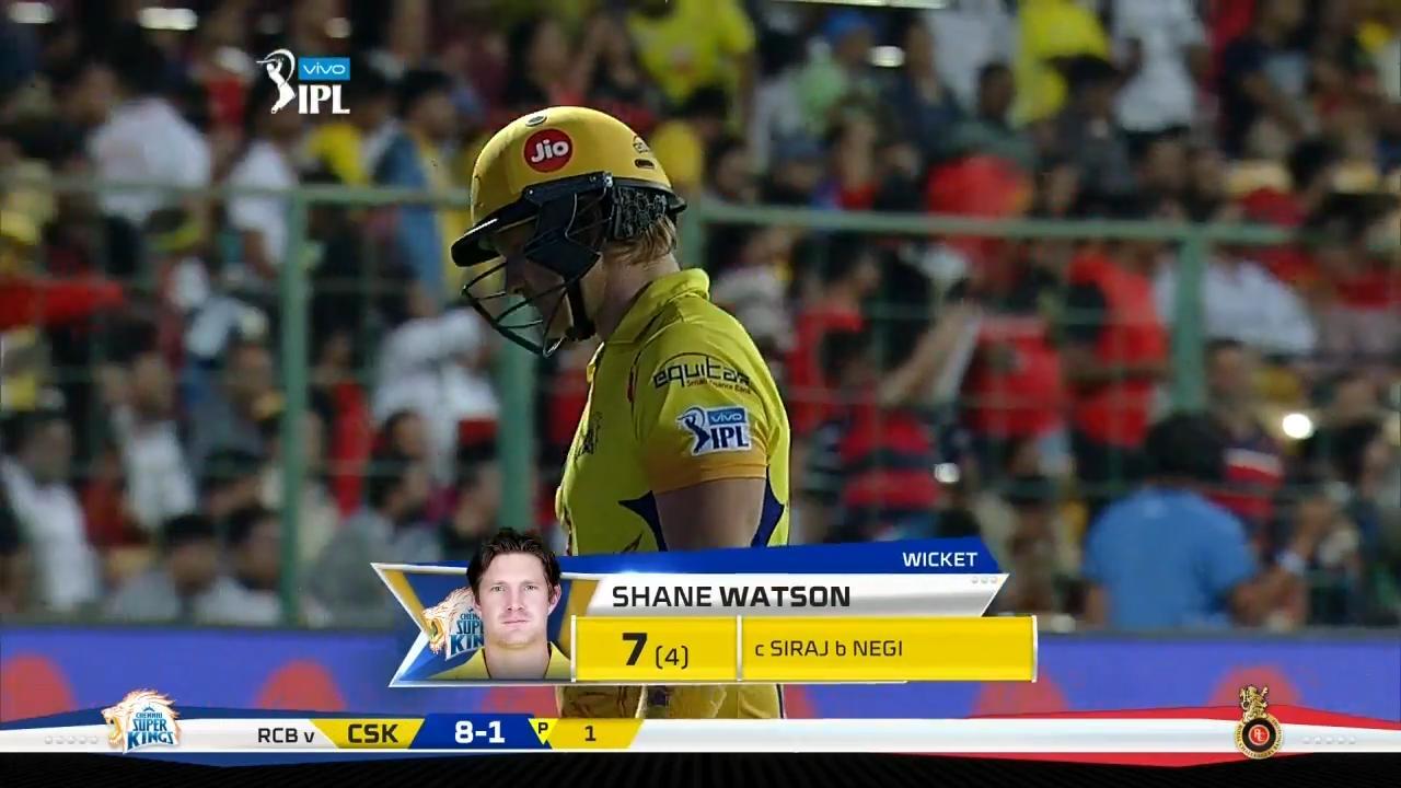 M24: RCB vs CSK – Shane Watson Wicket