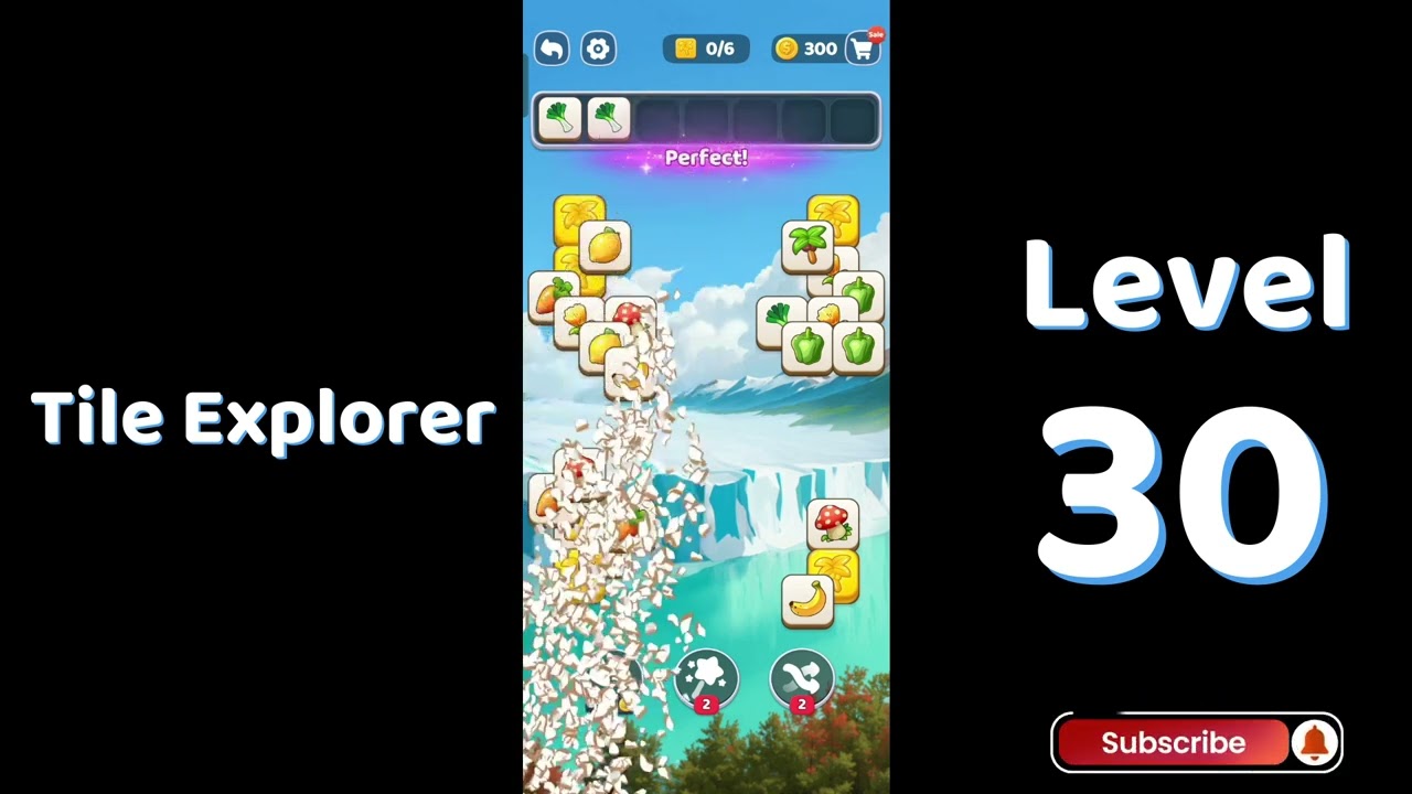 ๐ฎ Tile Explorer Level 30 Walkthrough | Triple Match | Go Answer ๐งฉโจ background