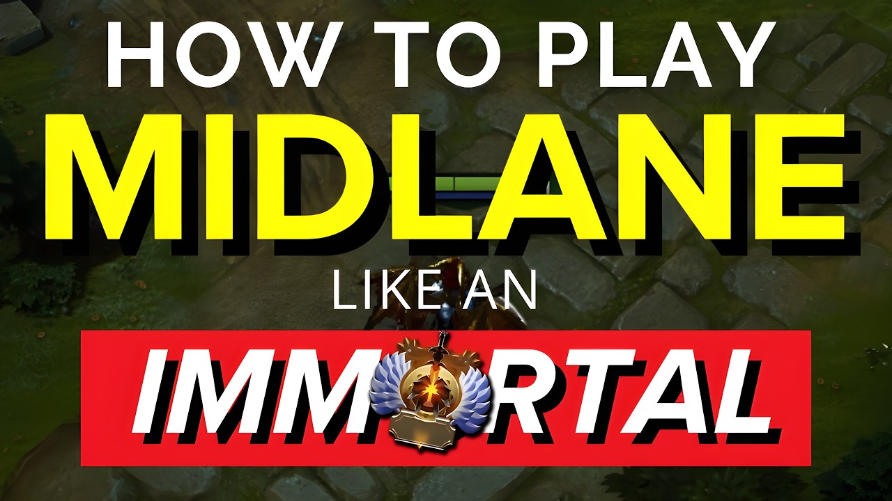 How to Play Mid & Carry Games like an IMMORTAL - Midlane Guide Dota 2 background