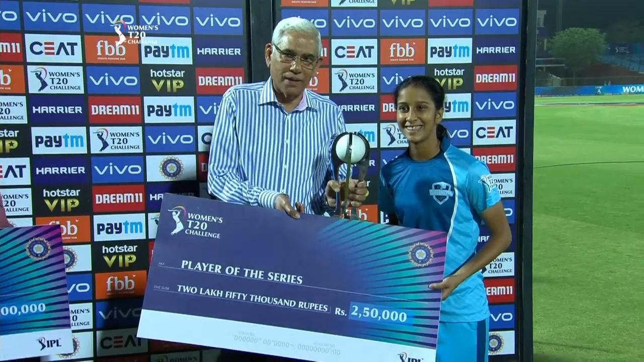 Final: Supernovas vs Velocity – Player of the Series – Jemimah Rodrigues