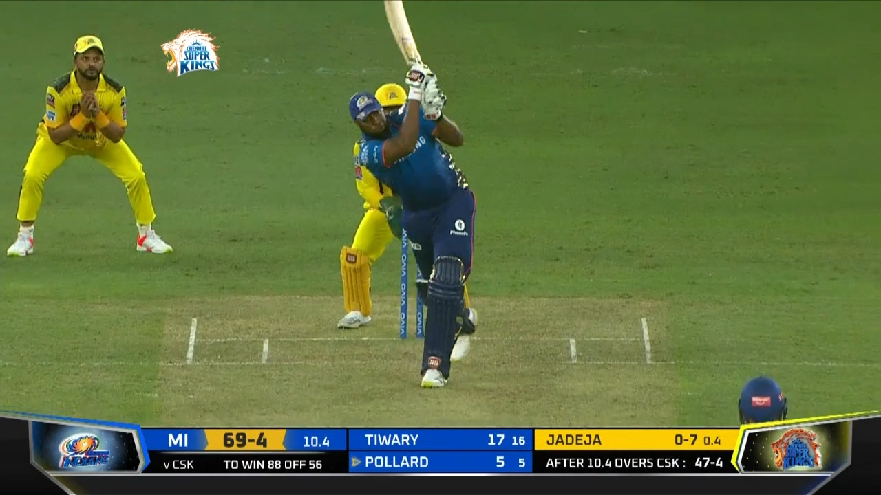 M30: CSK vs MI – Kieron Pollard Six