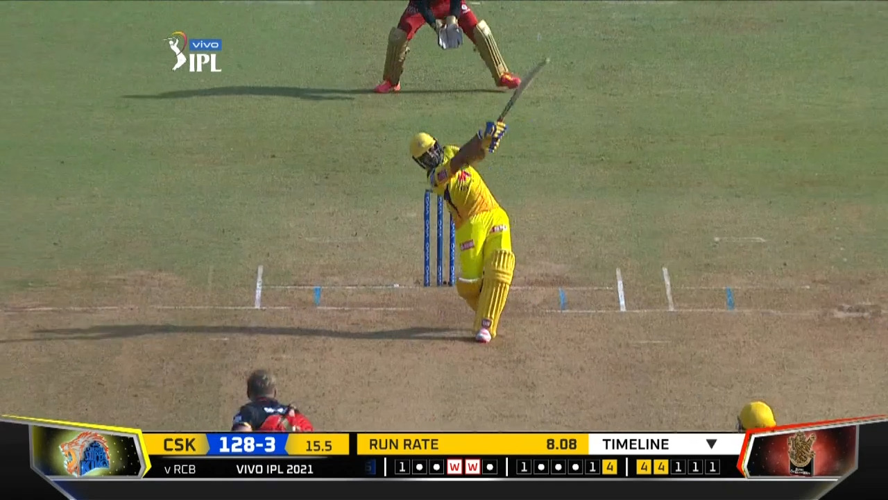 M19: CSK vs RCB – Ambati Rayudu Six