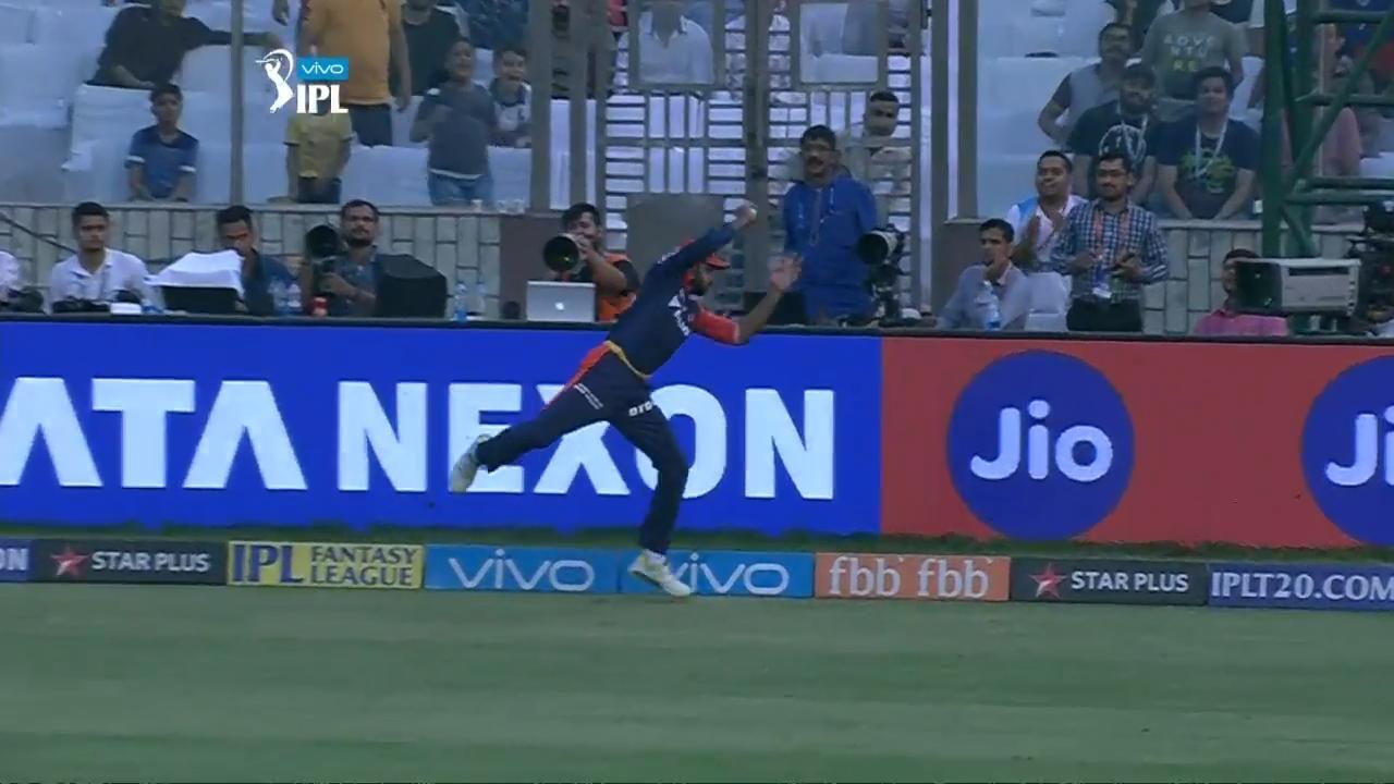 Vijay Shankar's hopping catch
