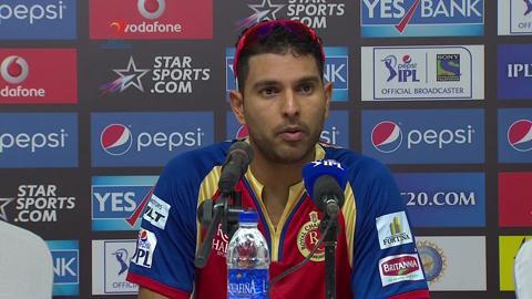 M02: DD vs RCB – Yuvraj Singh Press Conference background
