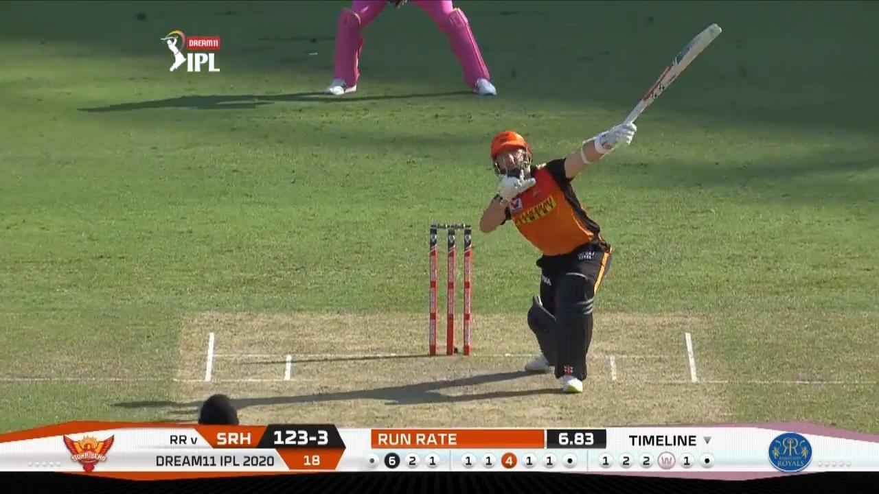 M26: SRH vs RR – Kane Williamson Six