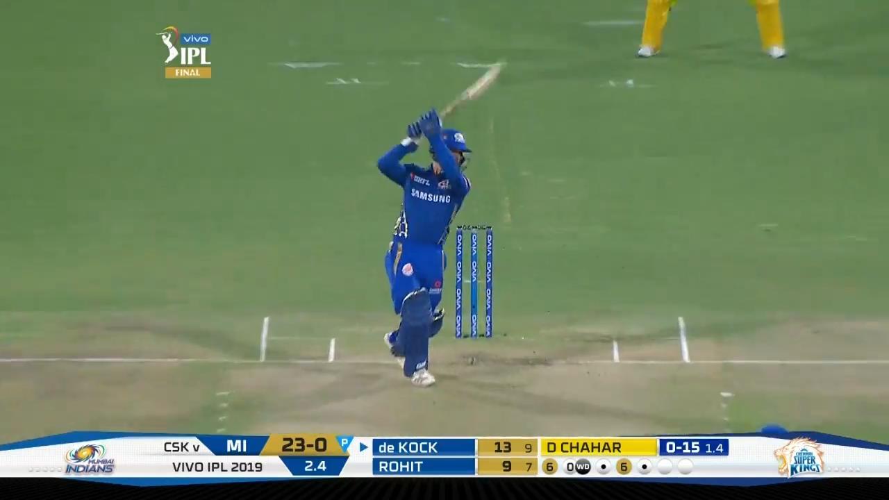 Final: MI vs CSK – Quinton de Kock Six background