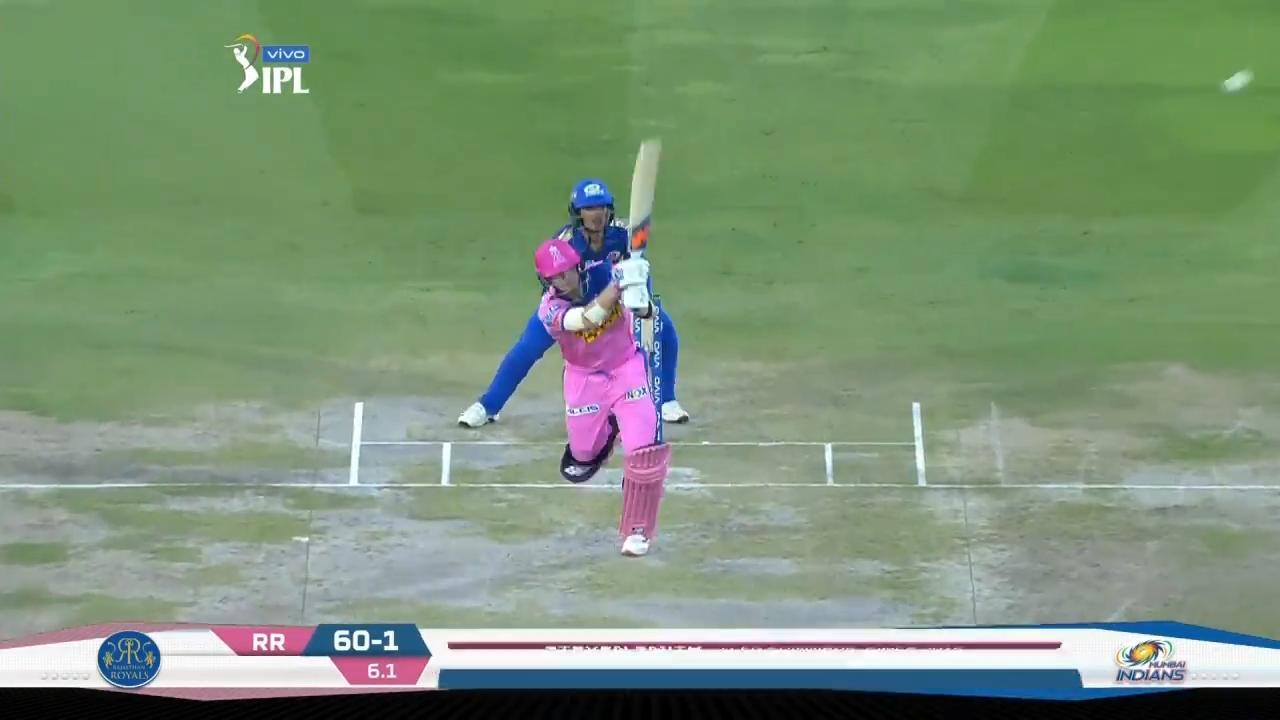 M36: RR vs MI – Steve Smith Six
