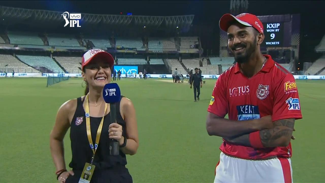 Preity Zinta in conversation with KL Rahul