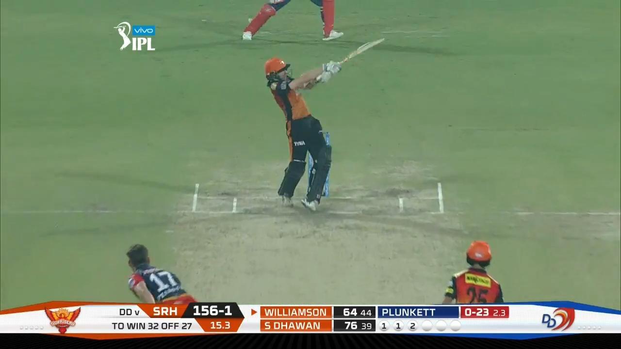 M42: DD vs SRH – Kane Williamson Six