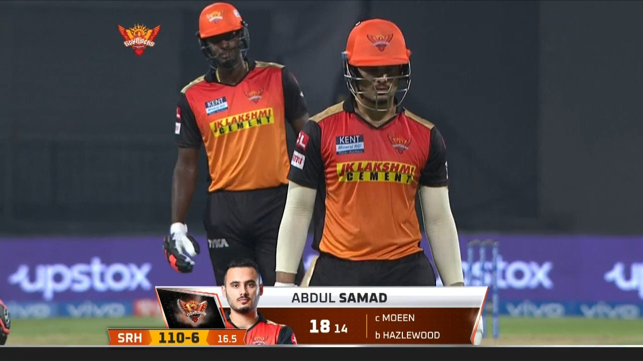 M44: SRH vs CSK – Abdul Samad Wicket