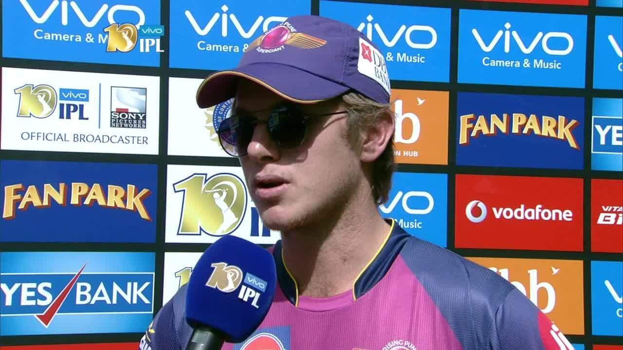 M4: KXIP vs RPS – Adam Zampa Interview