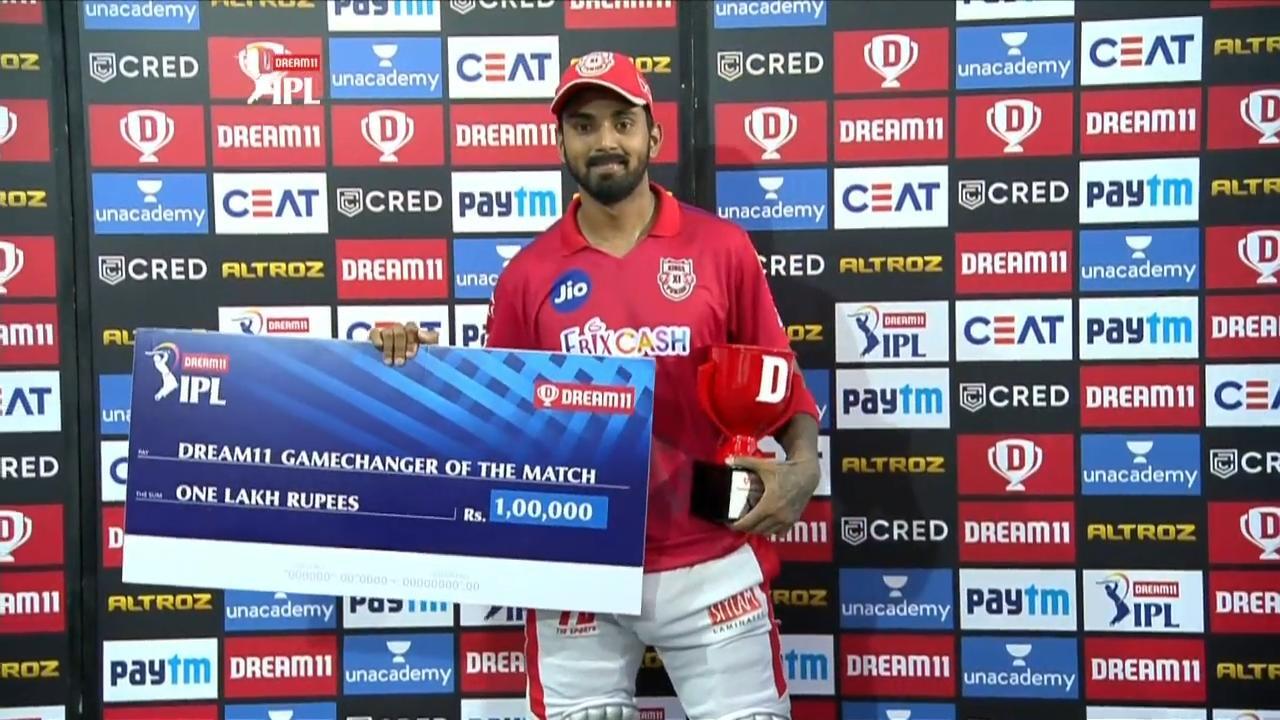 M24: KXIP vs KKR – Dream11 GameChanger of the Match – KL Rahul