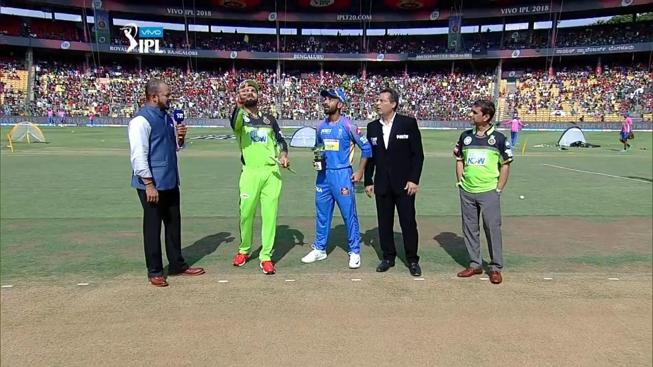 M11: RCB vs RR – Toss