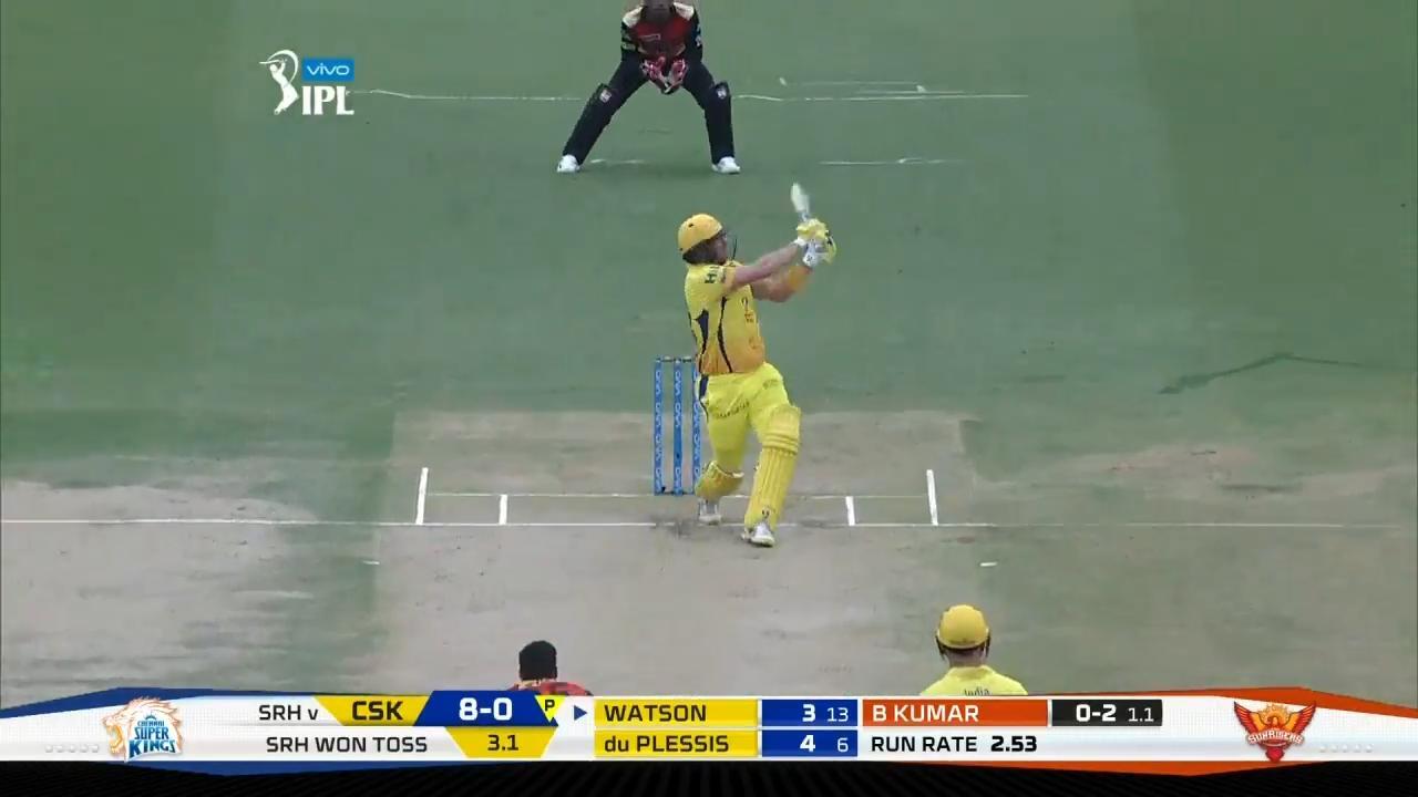 M20: SRH vs CSK – Shane Watson Six background