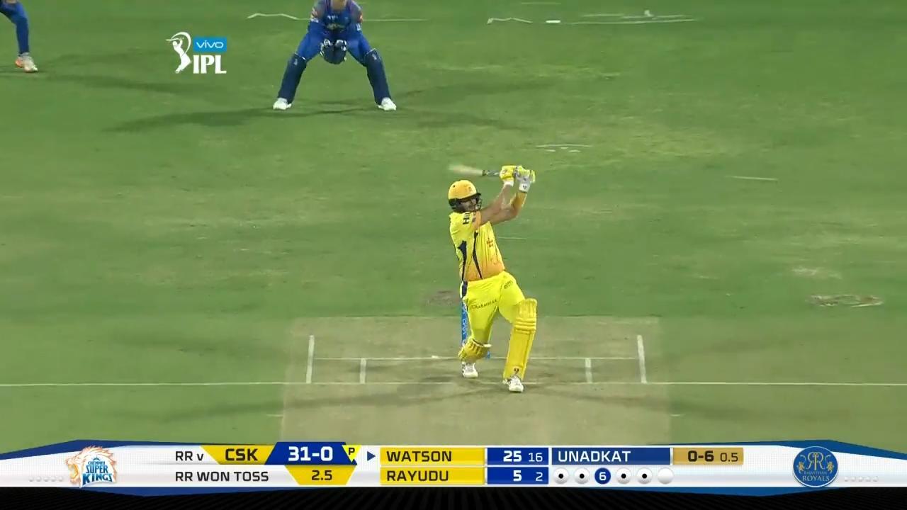 M17: CSK vs RR – Shane Watson Six