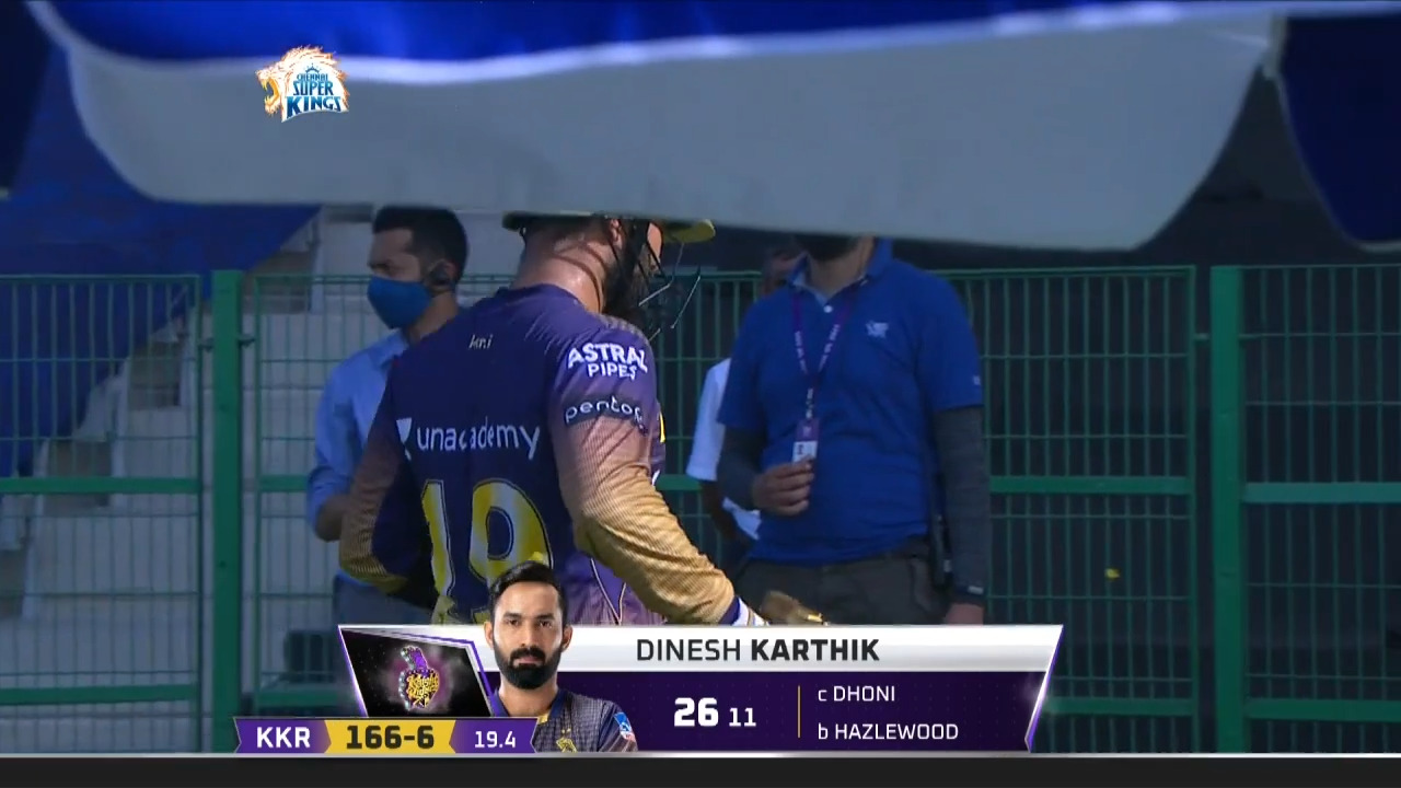 M38: CSK vs KKR – Dinesh Karthik Wicket