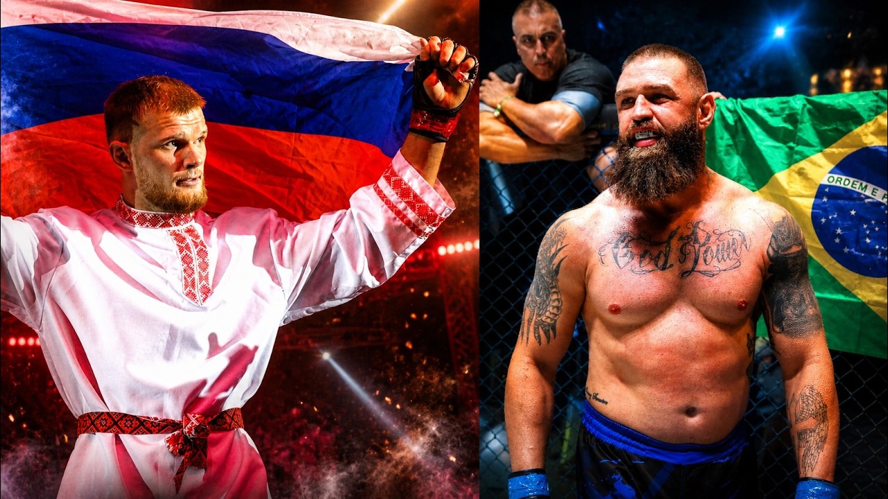A fierce battle of giants! Who will fall first from the blow? Alexey Golub - Flavio Magon! background