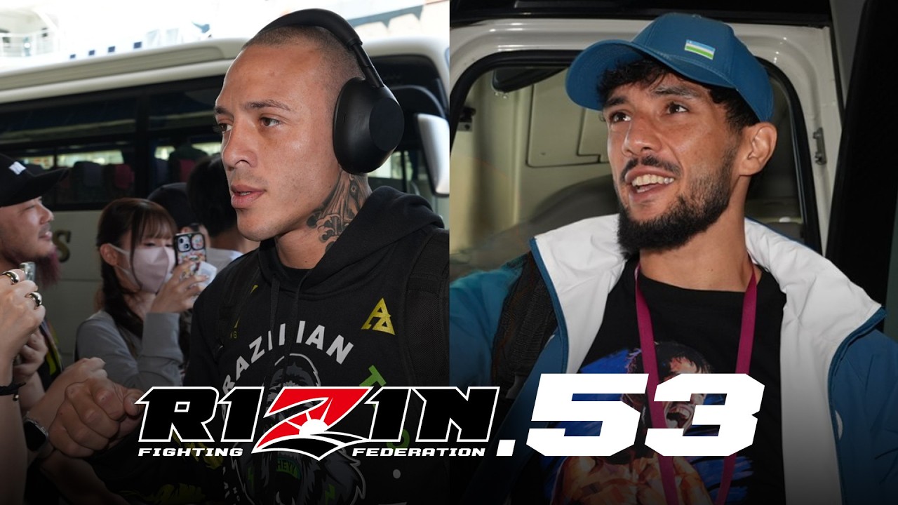 【RIZIN.53】選手会場入り / イルホム・ノジモフ vs. ルイス・グスタボ
