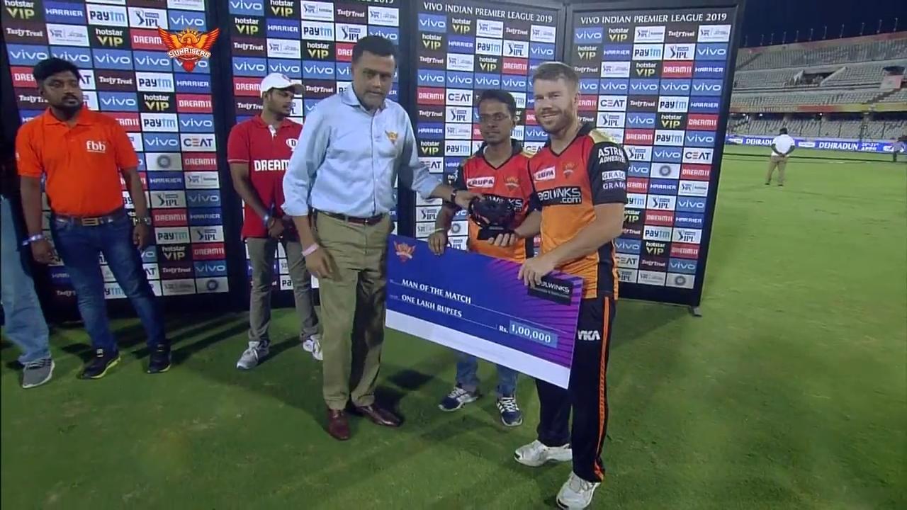 M33: SRH vs CSK – Man of the Match – David Warner