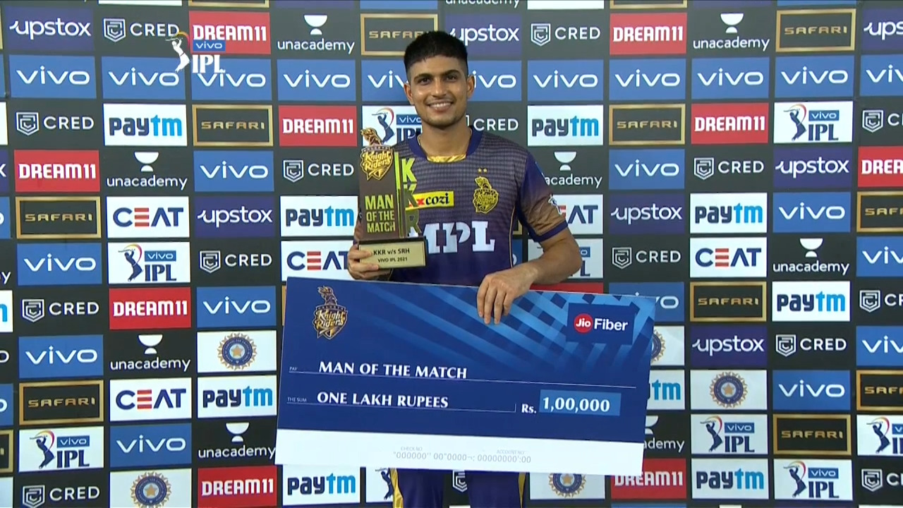 M49: KKR vs SRH – Man of the Match – Shubman Gill