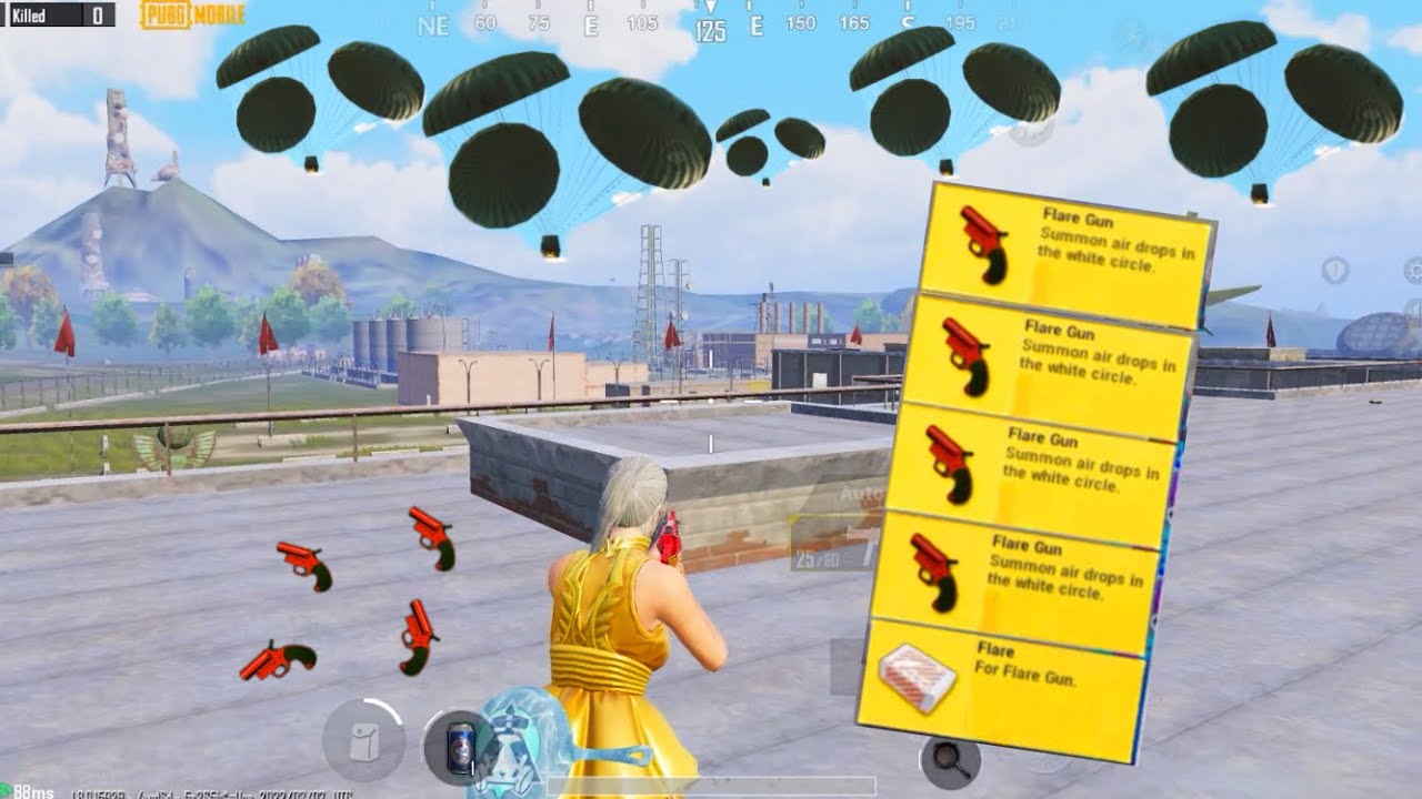 OMG!! I FOUND 4x FLARE GUN in MILITARY BASE😱Pubg Mobile background