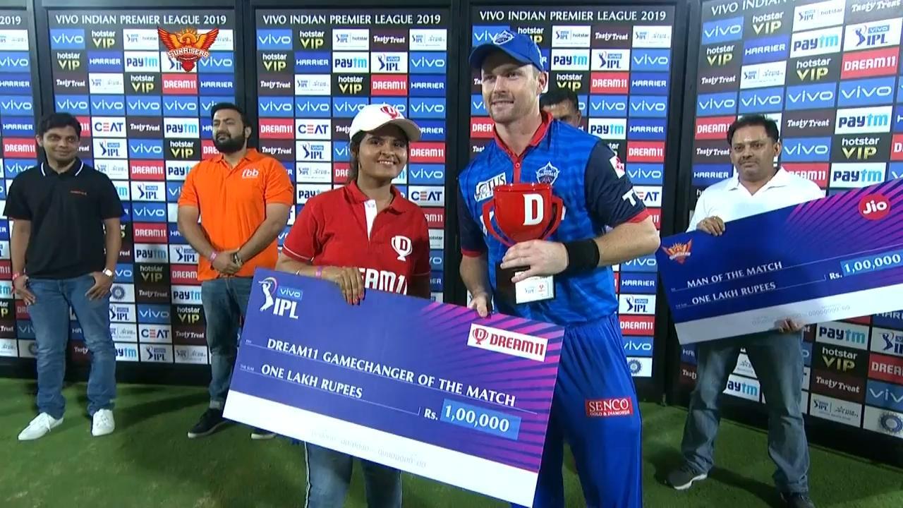 M30: SRH vs DC – Dream11 GameChanger of the Match – Colin Munro background