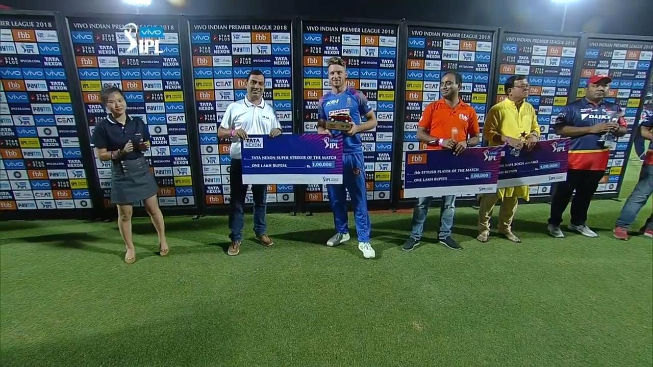 M32: DD vs RR – TATA Nexon Super Striker of the Match – Jos Buttler