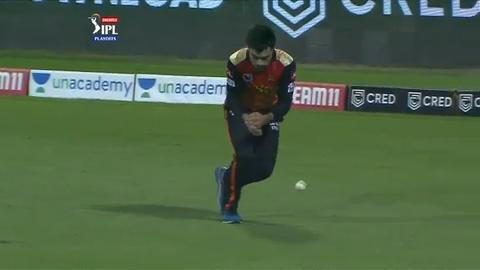 Rashid drops a sitter: Shikhar survives