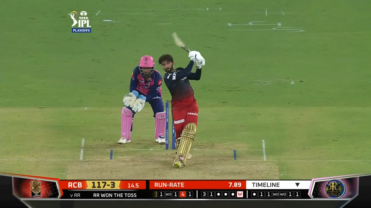 Q2: RR vs RCB – Rajat Patidar Six