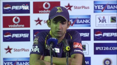 M56: PWI vs KKR – Gautam Gambhir Press Conference background