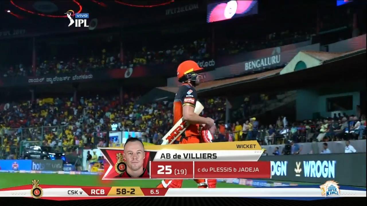 M39: RCB vs CSK – AB de Villiers Wicket