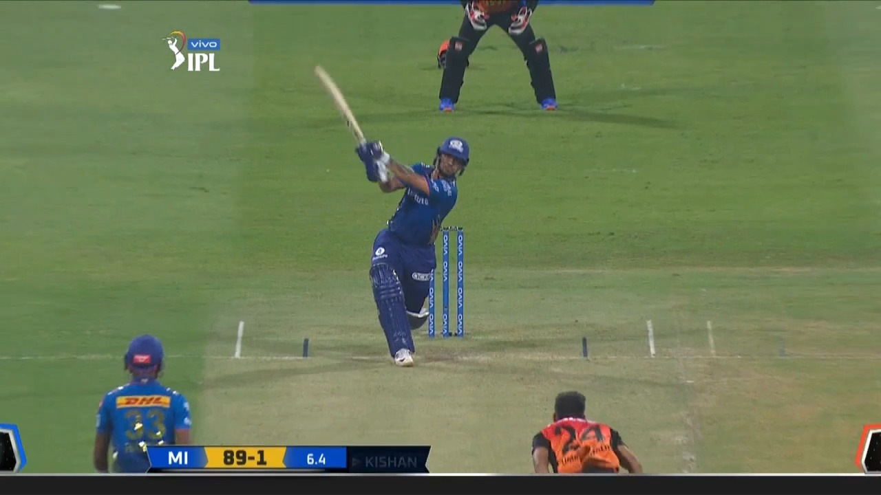 M55: SRH vs MI – Ishan Kishan Six