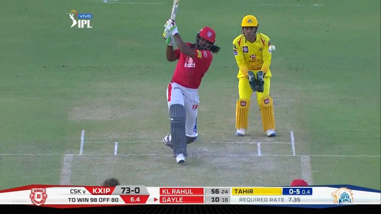 M55: KXIP vs CSK – Chris Gayle Six