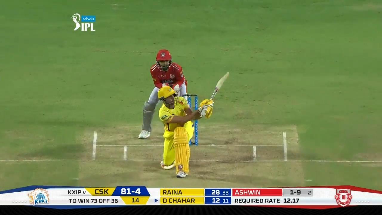 M56: CSK vs KXIP – Deepak Chahar Six