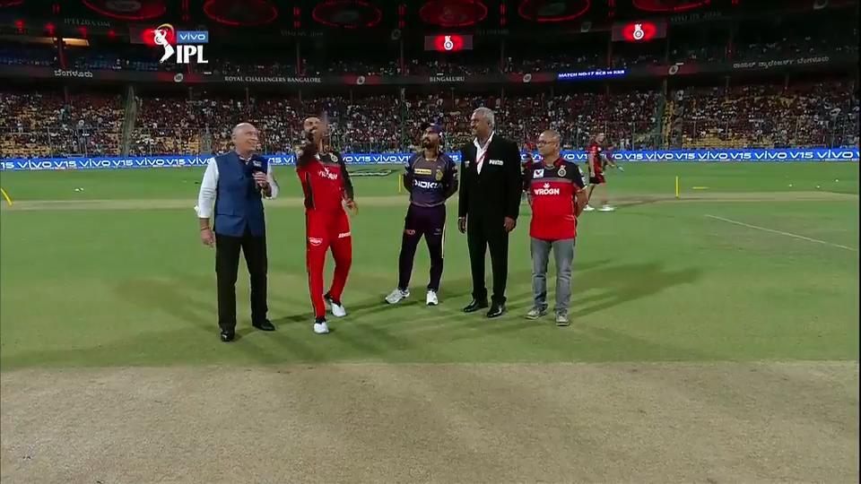 M17: RCB vs KKR – Toss