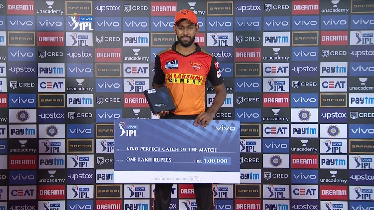 M37: SRH vs PBKS – VIVO perfect catch of the match – Jagadeesha Suchith